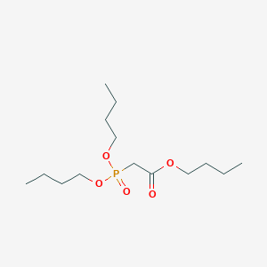 molecular formula C14H29O5P B1658038 Acetic acid, (dibutoxyphosphinyl)-, butyl ester CAS No. 5927-24-2