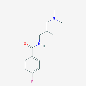 molecular formula C13H19FN2O B1658046 N-[(2S)-3-(dimethylamino)-2-methylpropyl]-4-fluorobenzamide CAS No. 5930-13-2