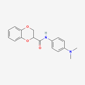 N-[4-(Dimethylamino)phenyl]-2,3-dihydro-1,4-benzodioxine-3-carboxamide