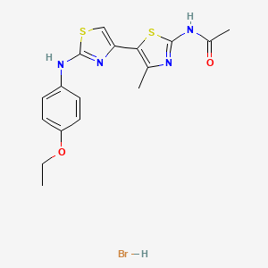 N-(5-{2-[(4-ethoxyphenyl)amino]-1,3-thiazol-4-yl}-4-methyl-1,3-thiazol-2-yl)acetamide hydrobromide