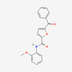molecular formula C19H15NO4 B1658063 5-benzoyl-N-(2-methoxyphenyl)furan-2-carboxamide CAS No. 5935-70-6