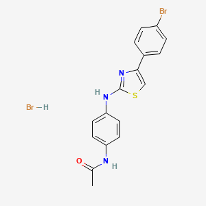 molecular formula C17H15Br2N3OS B1658065 N-(4-{[4-(4-Bromophenyl)-1,3-thiazol-2-yl]amino}phenyl)acetamide hydrobromide CAS No. 5935-78-4