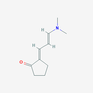 molecular formula C10H15NO B1658092 (2E)-2-[(E)-3-(dimethylamino)prop-2-enylidene]cyclopentan-1-one CAS No. 59543-53-2