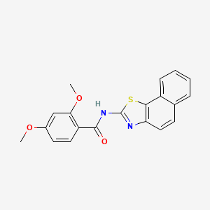 molecular formula C20H16N2O3S B1658133 N-benzo[g][1,3]benzothiazol-2-yl-2,4-dimethoxybenzamide CAS No. 5973-02-4