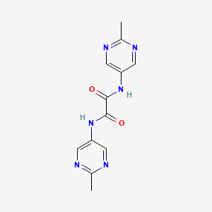 molecular formula C12H12N6O2 B1658153 Ethanediamide, N,N'-bis(2-methyl-5-pyrimidinyl)- CAS No. 59808-54-7