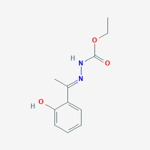 Ethyl 2-[1-(6-oxocyclohexa-2,4-dien-1-ylidene)ethyl]hydrazine-1-carboxylate