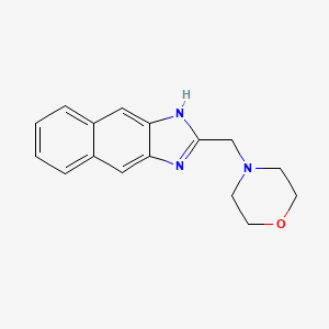 molecular formula C16H17N3O B1658188 2-Morpholin-4-ylmethyl-1H-naphtho[2,3-d]imidazole CAS No. 6000-17-5