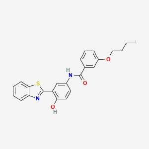 N-[3-(1,3-Benzothiazol-2-YL)-4-hydroxyphenyl]-3-butoxybenzamide