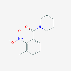 molecular formula C13H16N2O3 B1658196 1-(3-Methyl-2-nitrobenzoyl)-piperidine CAS No. 600128-55-0