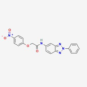 2-(4-nitrophenoxy)-N-(2-phenyl-2H-benzotriazol-5-yl)acetamide