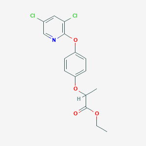 Propanoic acid, 2-[4-[(3,5-dichloro-2-pyridinyl)oxy]phenoxy]-, ethyl ester