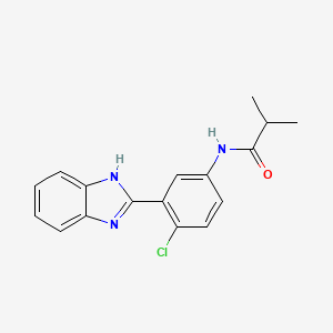 N-[3-(1H-benzimidazol-2-yl)-4-chlorophenyl]-2-methylpropanamide
