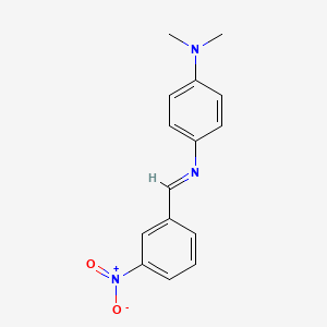 molecular formula C15H15N3O2 B1658221 1,4-Benzenediamine, N,N-dimethyl-N'-[(3-nitrophenyl)methylene]- CAS No. 60125-35-1
