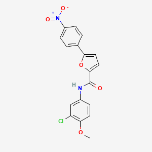 N-(3-chloro-4-methoxyphenyl)-5-(4-nitrophenyl)furan-2-carboxamide