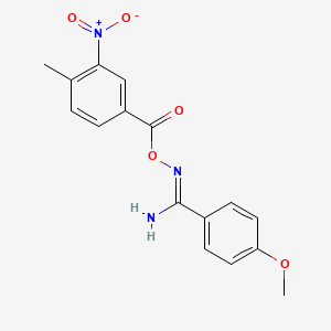 4-methoxy-N'-[(4-methyl-3-nitrobenzoyl)oxy]benzenecarboximidamide