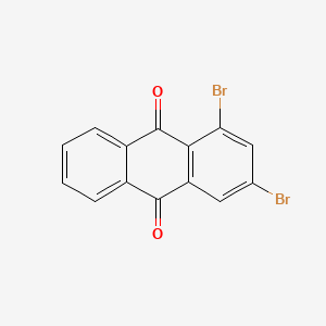 molecular formula C14H6Br2O2 B1658240 1,3-Dibromoanthraquinone CAS No. 602-72-2