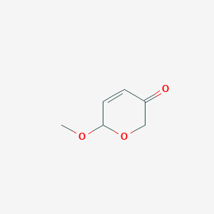 molecular formula C6H8O3 B1658257 6-Metoxi-2H-piran-3(6H)-ona CAS No. 60249-17-4