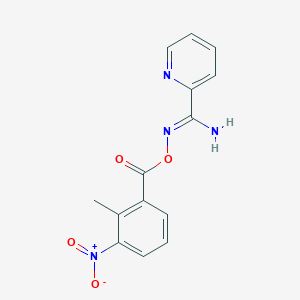 [(Z)-[amino(pyridin-2-yl)methylidene]amino] 2-methyl-3-nitrobenzoate