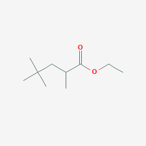 molecular formula C10H20O2 B1658273 Pentanoic acid, 2,4,4-trimethyl-, ethyl ester CAS No. 60302-30-9