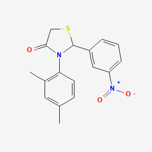 3-(2,4-Dimethylphenyl)-2-(3-nitrophenyl)-1,3-thiazolidin-4-one