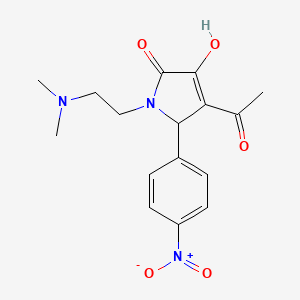 4-Acetyl-1-[2-(dimethylamino)ethyl]-3-hydroxy-5-(4-nitrophenyl)-1,5-dihydro-2H-pyrrol-2-one