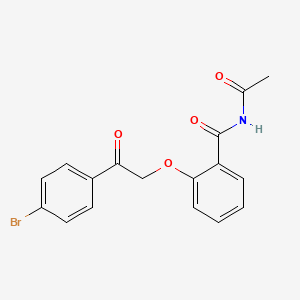 N-acetyl-2-[2-(4-bromophenyl)-2-oxoethoxy]benzamide