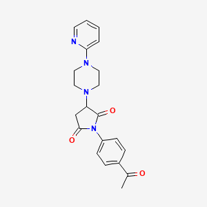 1-(4-Acetylphenyl)-3-(4-pyridin-2-ylpiperazin-1-yl)pyrrolidine-2,5-dione