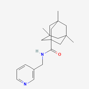 3,5,7-trimethyl-N-(pyridin-3-ylmethyl)adamantane-1-carboxamide