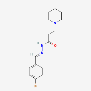 N'-(4-bromobenzylidene)-3-(1-piperidinyl)propanohydrazide