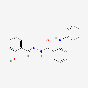N-[(1E)-2-(2-hydroxyphenyl)-1-azavinyl][2-(phenylamino)phenyl]carboxamide
