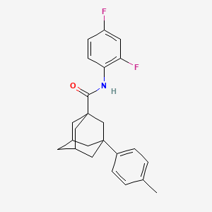 N-(2,4-difluorophenyl)-3-(4-methylphenyl)adamantane-1-carboxamide