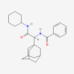 N-[1-(1-adamantyl)-2-(cyclohexylamino)-2-oxoethyl]benzamide