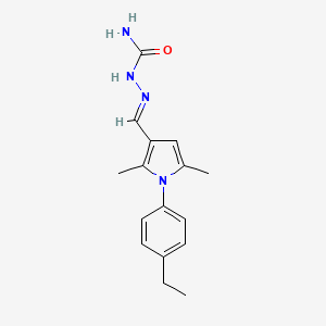 (2E)-2-{[1-(4-ethylphenyl)-2,5-dimethyl-1H-pyrrol-3-yl]methylidene}hydrazinecarboxamide