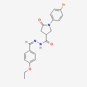 Disodium 5,10-dianilino-3,8-dichloropyrene-1,6-diyl bis(sulphate)