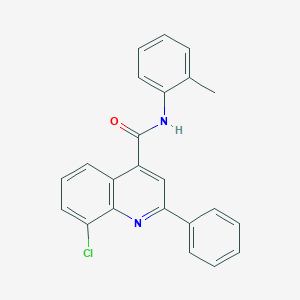 8-chloro-N-(2-methylphenyl)-2-phenylquinoline-4-carboxamide