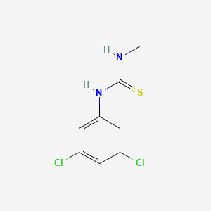 molecular formula C8H8Cl2N2S B1658350 Thiourea, N-(3,5-dichlorophenyl)-N'-methyl- CAS No. 60575-82-8
