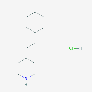 Piperidine, 4-(2-cyclohexylethyl)-, hydrochloride