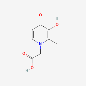 molecular formula C8H9NO4 B1658356 (3-Hydroxy-2-methyl-4-oxopyridin-1(4h)-yl)acetic acid CAS No. 60603-99-8