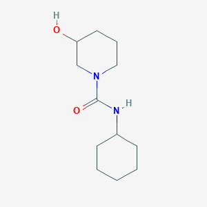 molecular formula C12H22N2O2 B1658357 N-cyclohexyl-3-hydroxypiperidine-1-carboxamide CAS No. 606131-61-7