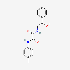 molecular formula C17H18N2O3 B1658360 N-(2-hydroxy-2-phenylethyl)-N'-(4-methylphenyl)oxamide CAS No. 6062-66-4