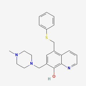 7-(4-Methyl-piperazin-1-ylmethyl)-5-phenylsulfanylmethyl-quinolin-8-ol