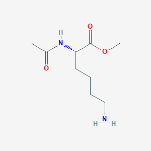molecular formula C9H18N2O3 B1658376 N(alpha)-acetyl-L-lysine methyl ester CAS No. 6072-02-2