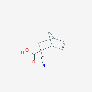 molecular formula C9H9NO2 B1658378 2-Cyanobicyclo[2.2.1]hept-5-ene-2-carboxylic acid CAS No. 60722-14-7