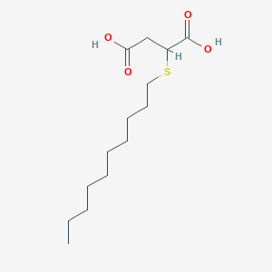molecular formula C14H26O4S B1658386 Butanedioic acid, (decylthio)- CAS No. 60745-27-9