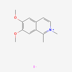 6,7-Dimethoxy-1,2-dimethylisoquinolin-2-ium iodide