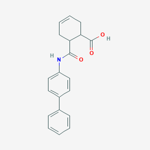 6-[(4-Phenylphenyl)carbamoyl]cyclohex-3-ene-1-carboxylic acid