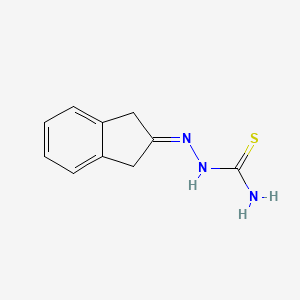 molecular formula C10H11N3S B1658398 (1,3-Dihydroinden-2-ylideneamino)thiourea CAS No. 60798-85-8