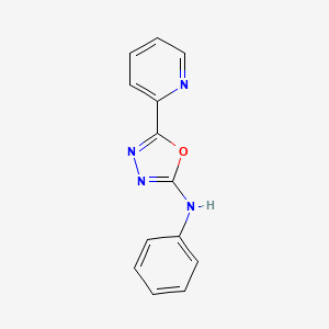 N-Phenyl-5-(pyridin-2-yl)-1,3,4-oxadiazol-2-amine