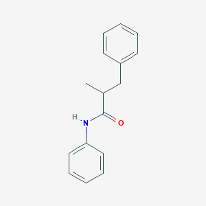 molecular formula C16H17NO B1658414 2-methyl-N,3-diphenylpropanamide CAS No. 6085-89-8