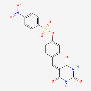 4-[(2,4,6-Trioxotetrahydropyrimidin-5(2H)-ylidene)methyl]phenyl 4-nitrobenzene-1-sulfonate
